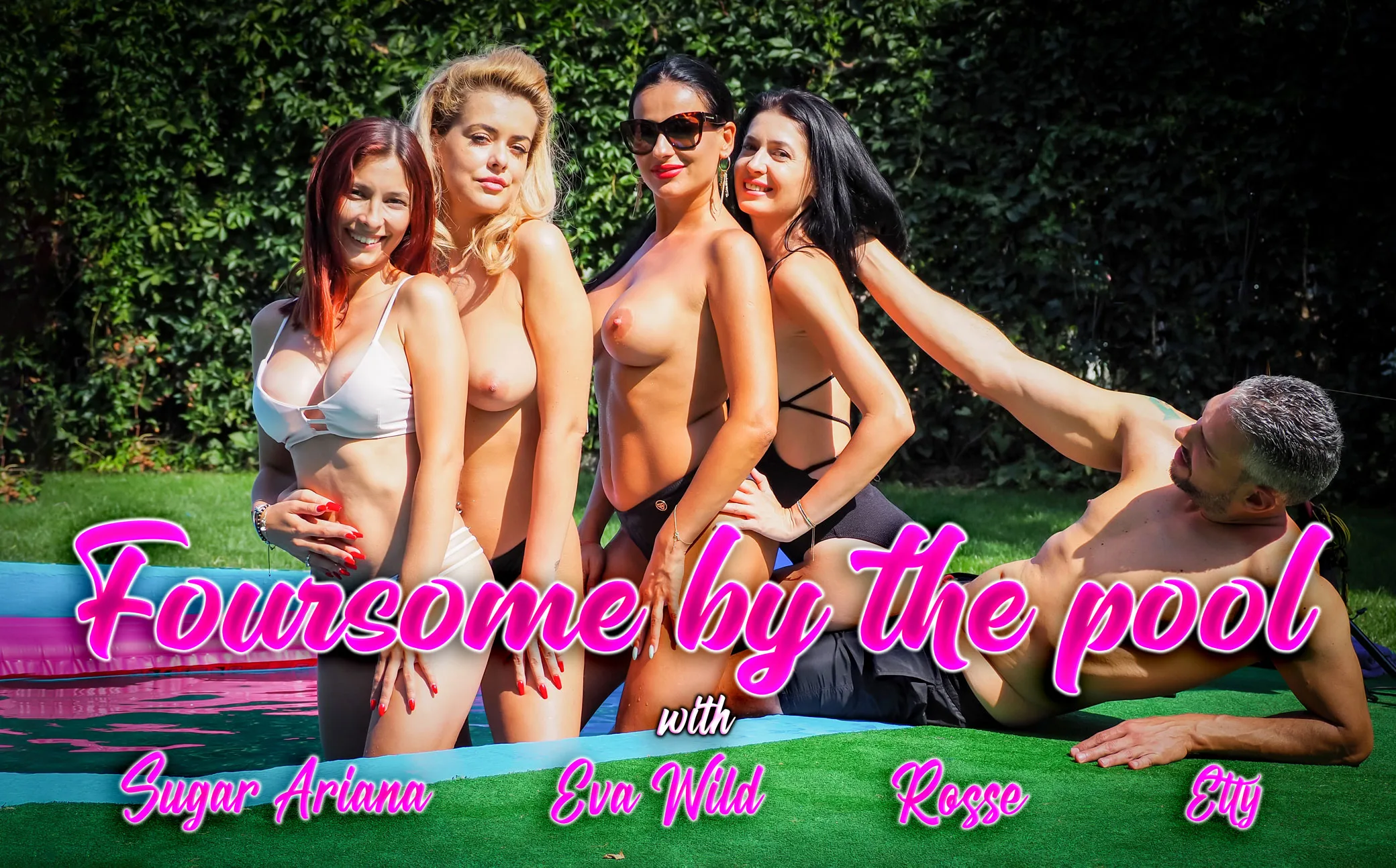 Foursome By The Pool featuring Etty - VRPorn