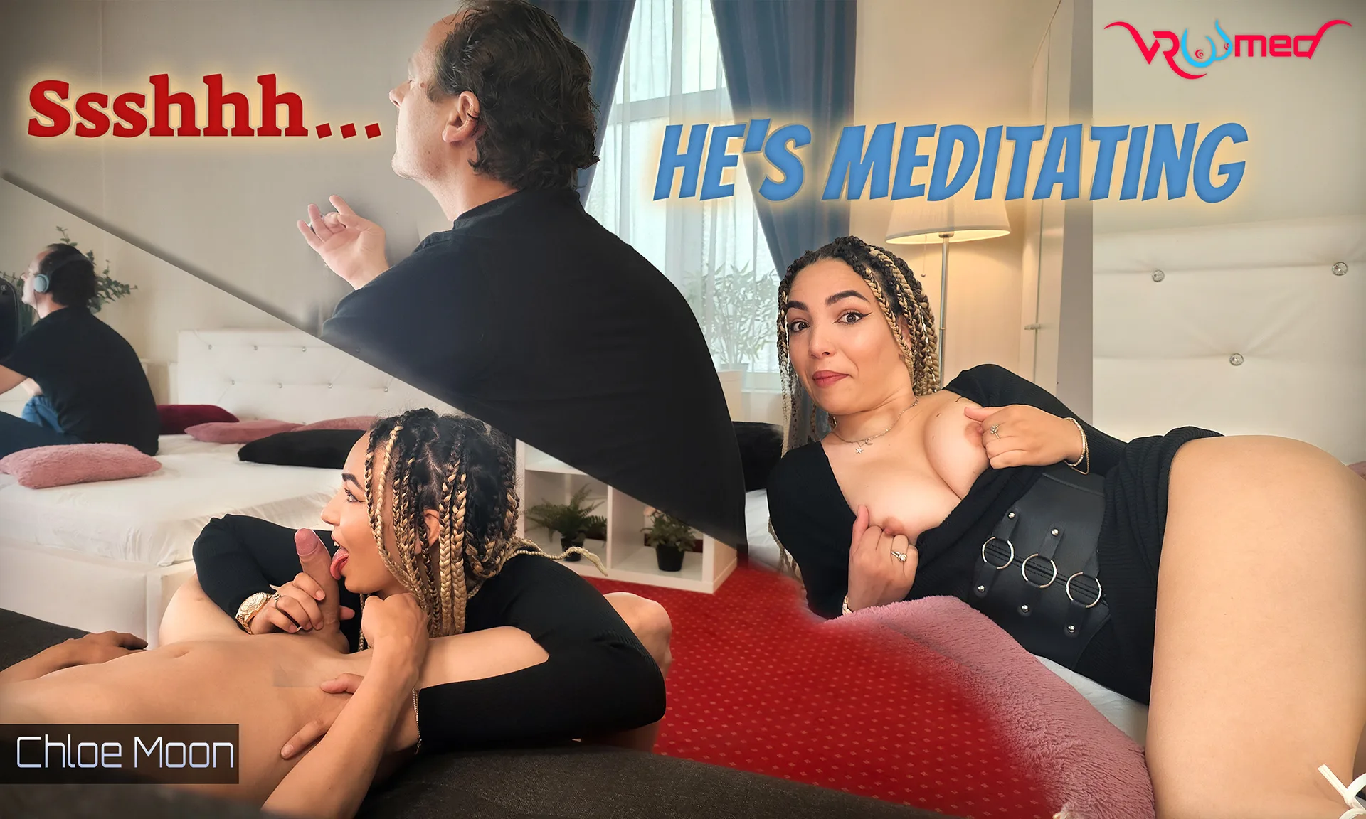Ssshhh... He's Meditating - Chloe Moon featuring Chloe Moon - VRPorn